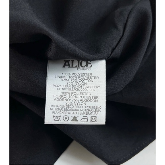 Alice by Temperley Sz 2 Lace Off-the-Shoulder Mini Sheath Mini Dress Scalloped - Picture 11 of 11